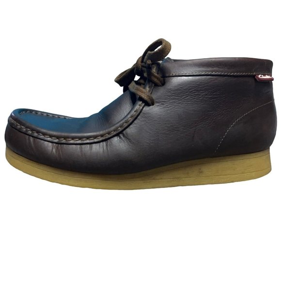 Collection by Clarks Wallabee Brown Oiled Leather Chukka Desert Shoes Mens 8.5 M main image 5